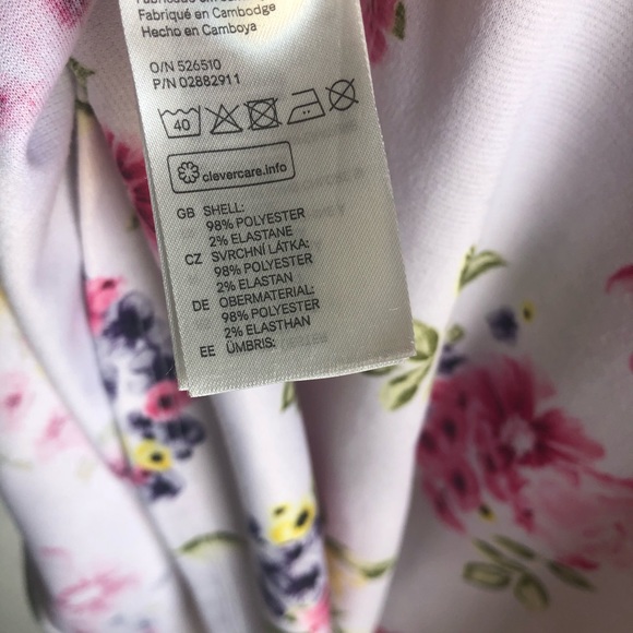 H&M skater flare dress white floral - Picture 9 of 9